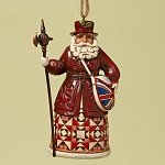 British Santa Ornament